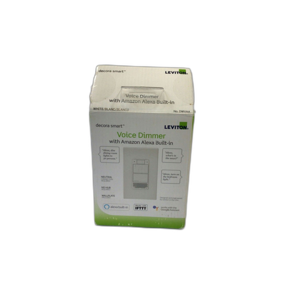 Leviton Decora Smart Voice Dimmer Switch with Amazon Alexa Built-in -Damaged Box